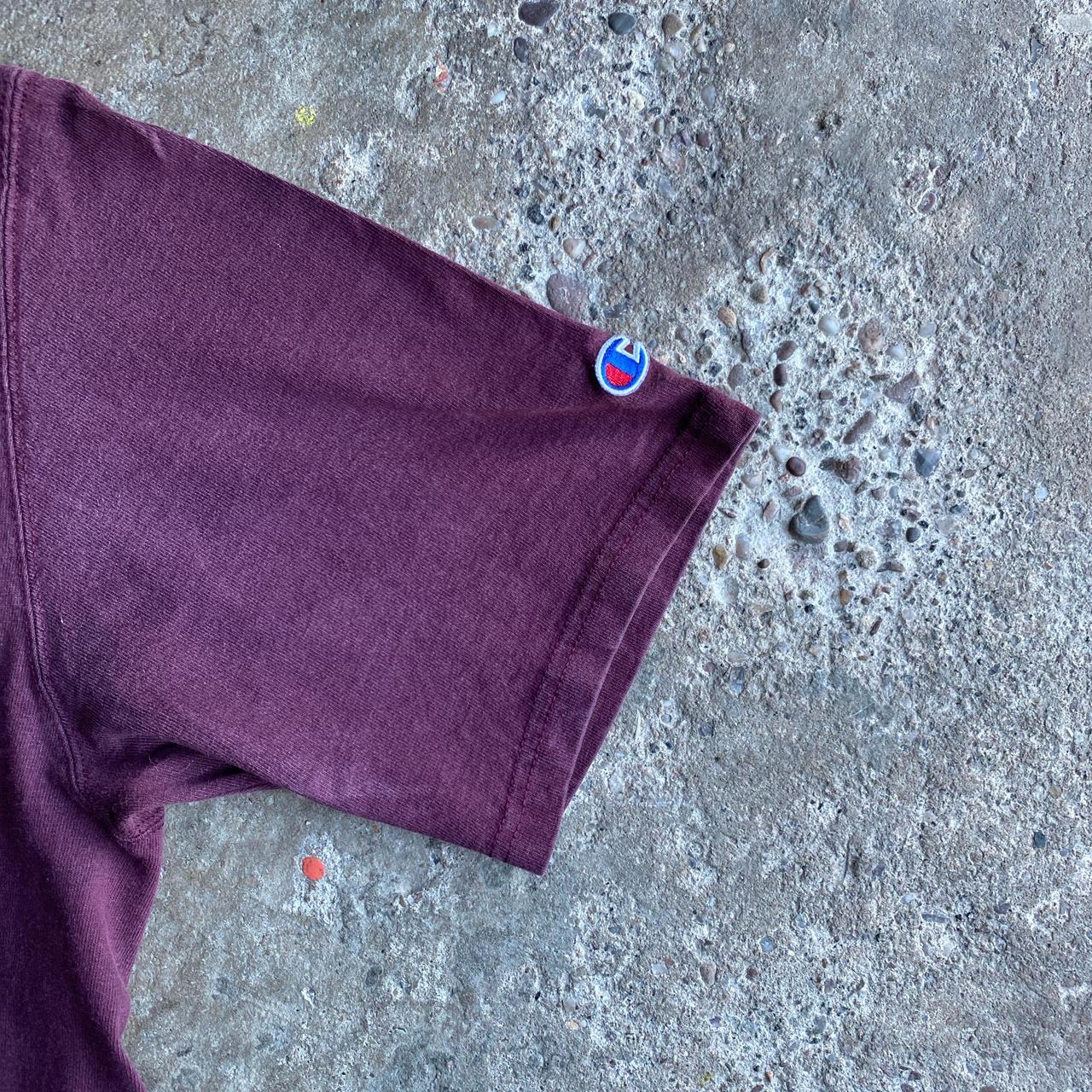 Vintage Burgundy Champion T-Shirt - L