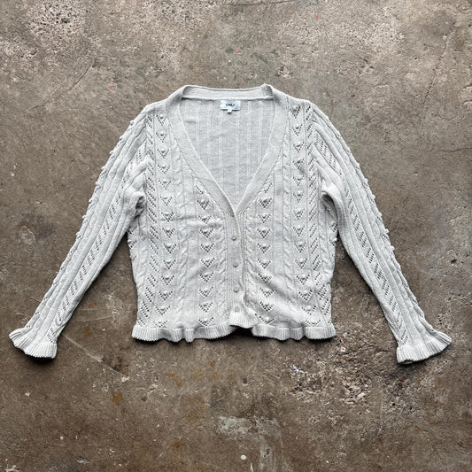 Grey ONLY knitted cardigan