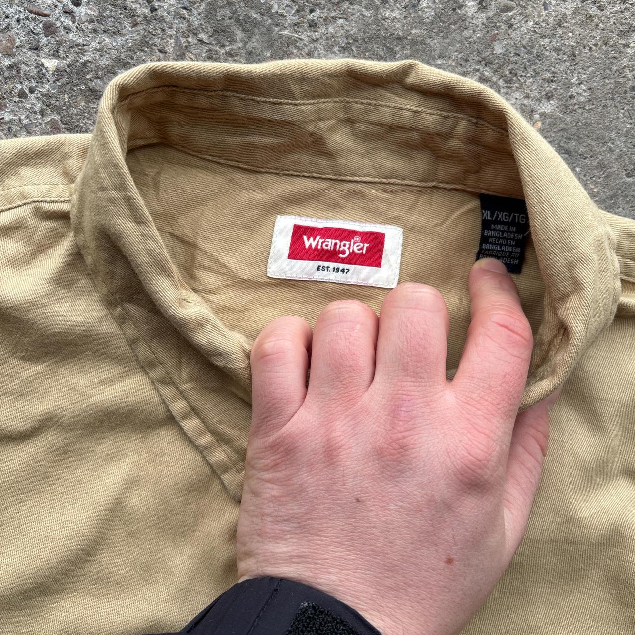 Tan Wrangler short-sleeves shirt - XL