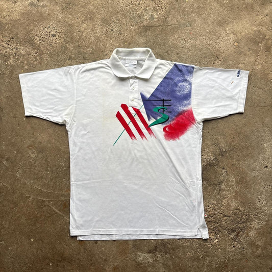 Adidas Vintage STEFAN EDBERG AUSTRALIAN OPEN 1992 Tennis polo shirt - medium