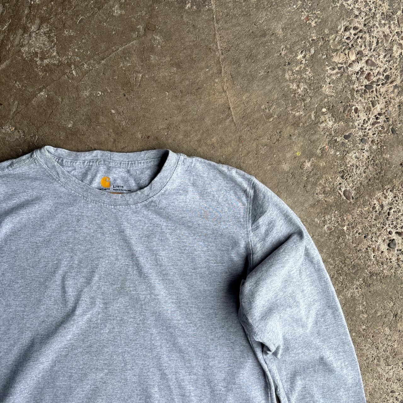 Grey Long-Sleeve Carhartt T-Shirt - L (women’s)
