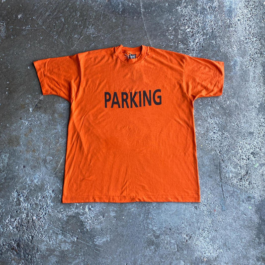 Orange Graphic ‘Parking’ T-Shirt - XL