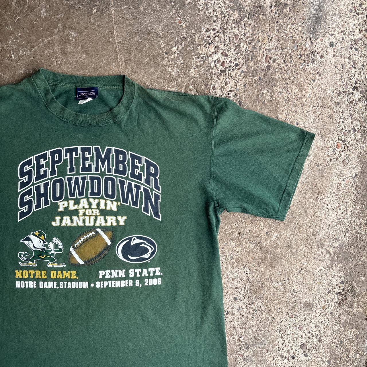 Green Jansport College Football Graphic T-Shirt- XL