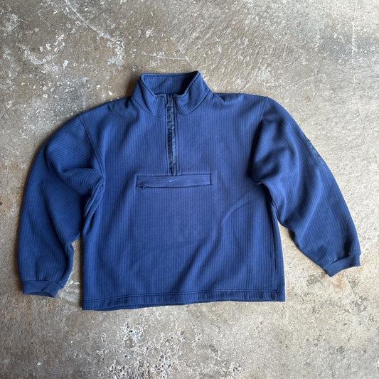 90s Navy Nike 1/4 zip sweatshirt