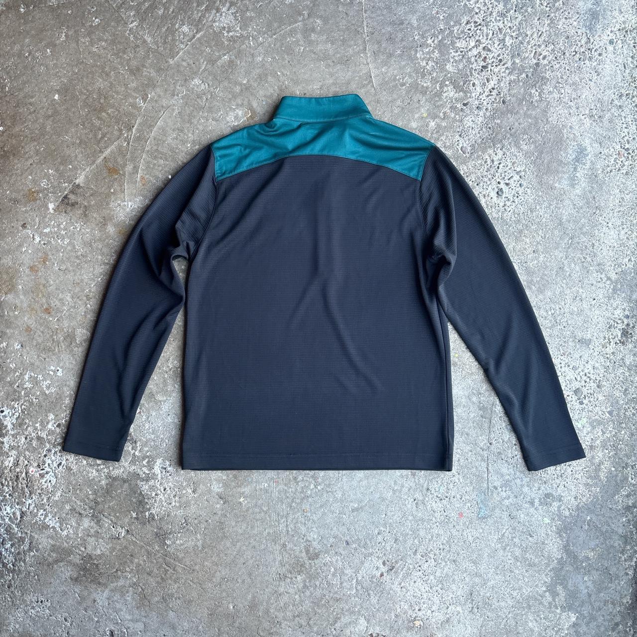 Black Philadelphia Eagles Antigua Quarter Zip Pullover