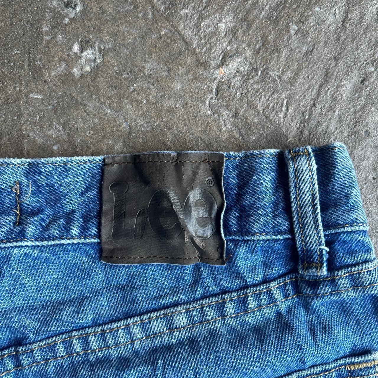 Blue Denim Lee Cut Jean Shorts