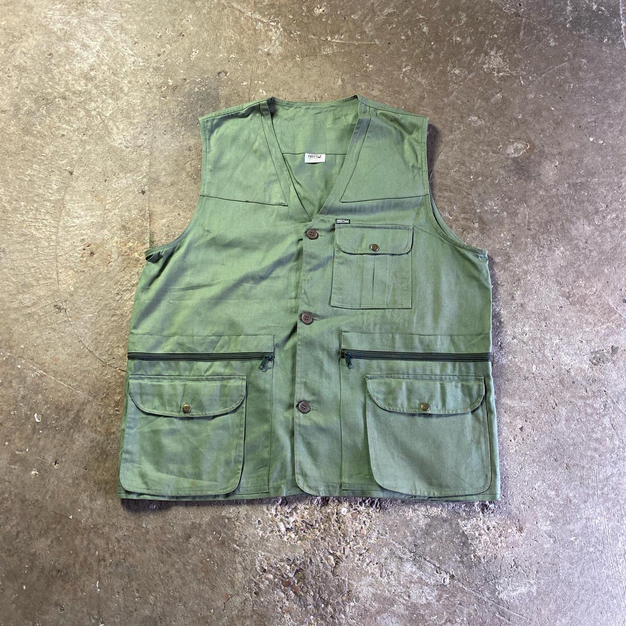 Vintage Green Vest Jacket - XL