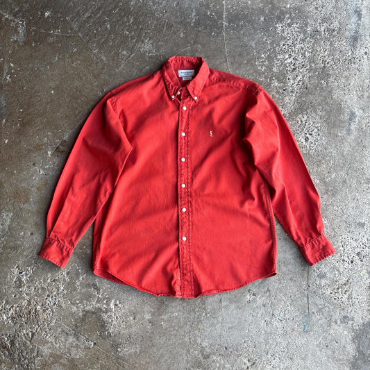 Red Yves Saint Laurent Oxford Shirt - M