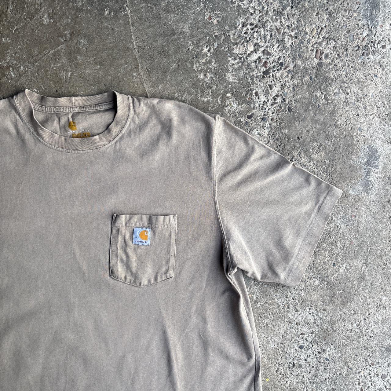 Beige Carhartt Single Pocket T-Shirt - XL