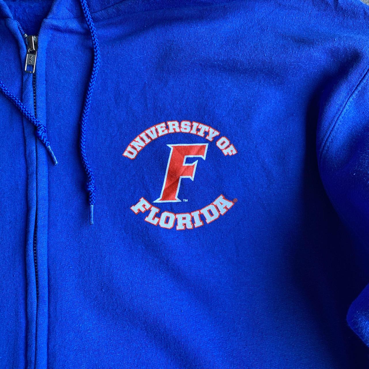Blue Zip Up Champion University of Florida Hoodie  - M