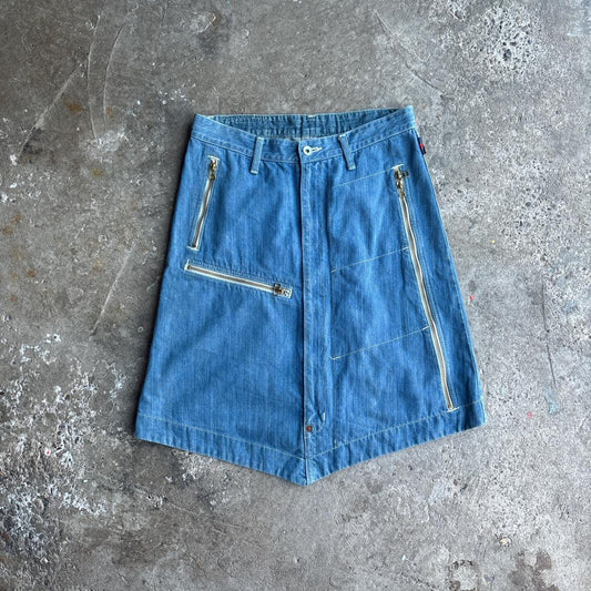Michiko Koshino Blue Denim Skirt