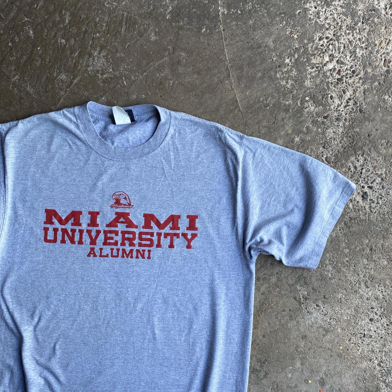 Grey Jansport Miami University Graphic T-Shirt - XL
