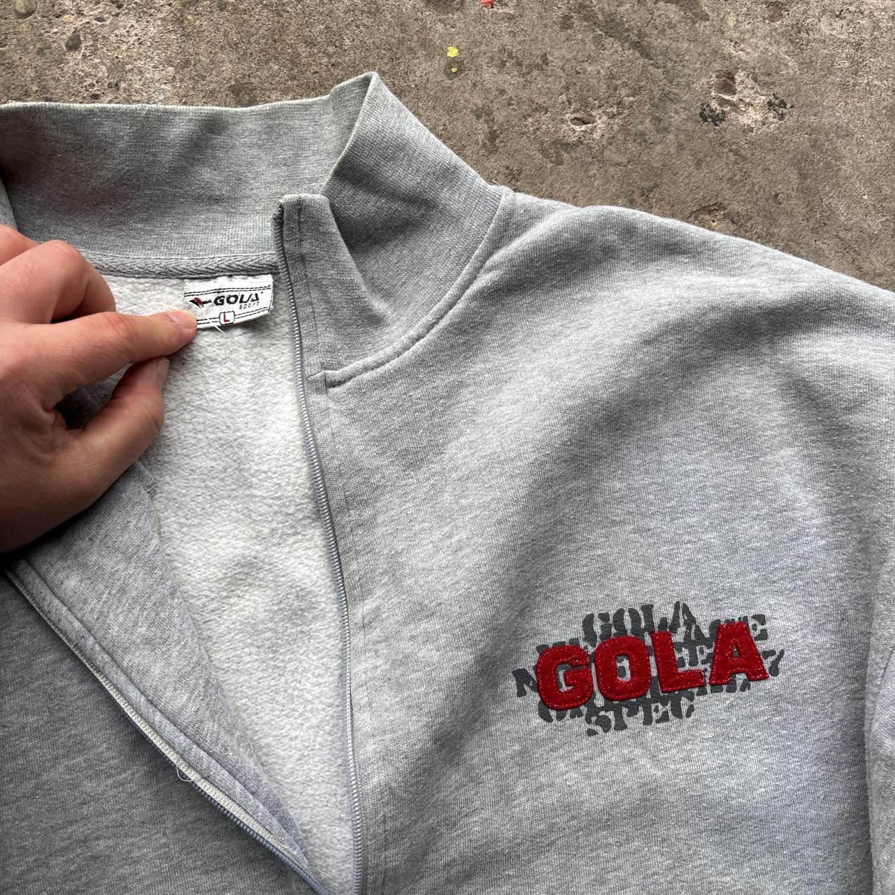 00s Grey Gola zip-up sweatshirt