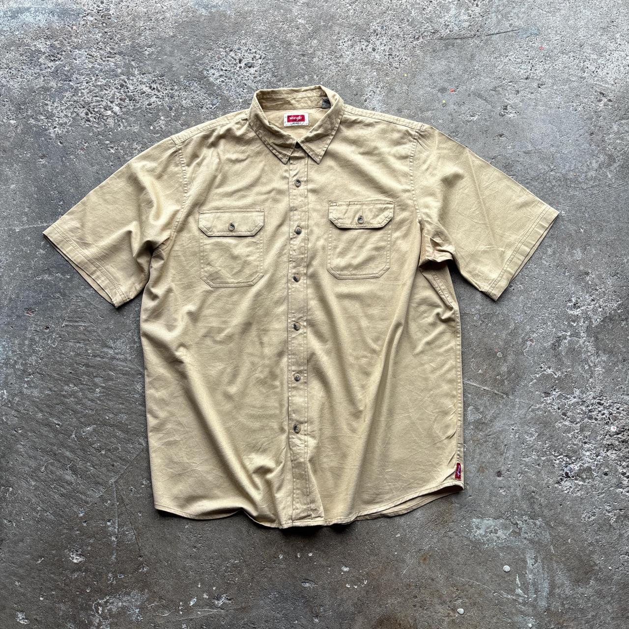 Tan Wrangler short-sleeves shirt - XL