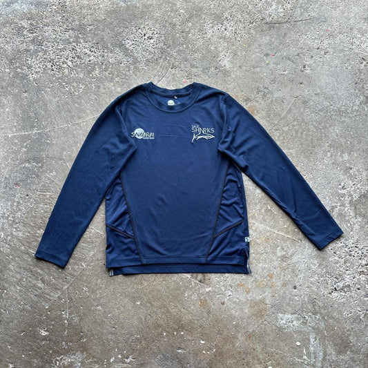 Navy Sale Sharks Samurai long-sleeve top - L (boys)