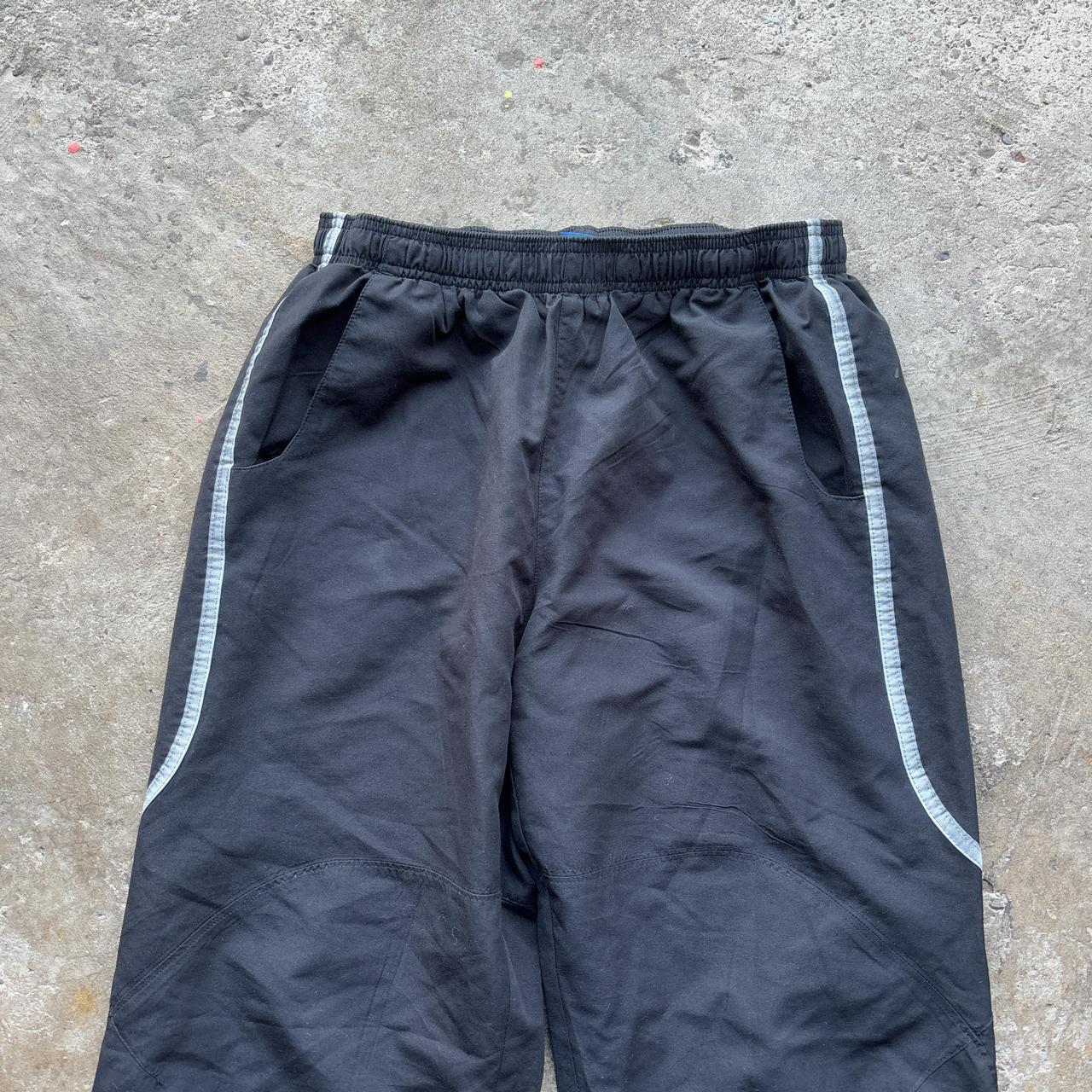 00s Black Reebok track pants