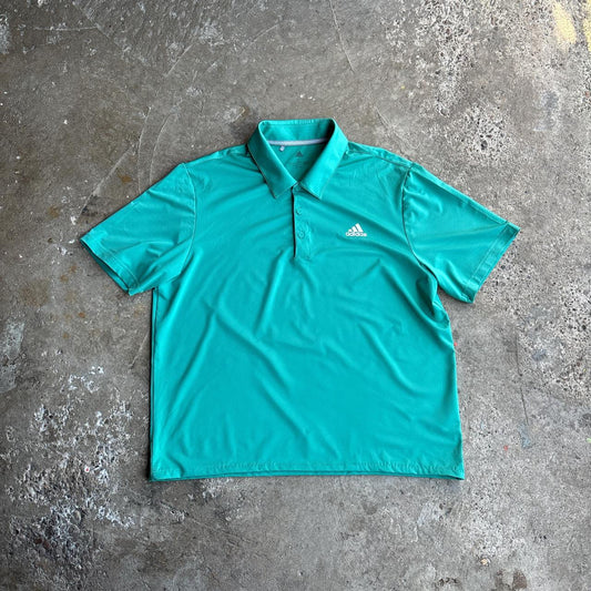Teal Adidas Golf Polo Shirt
