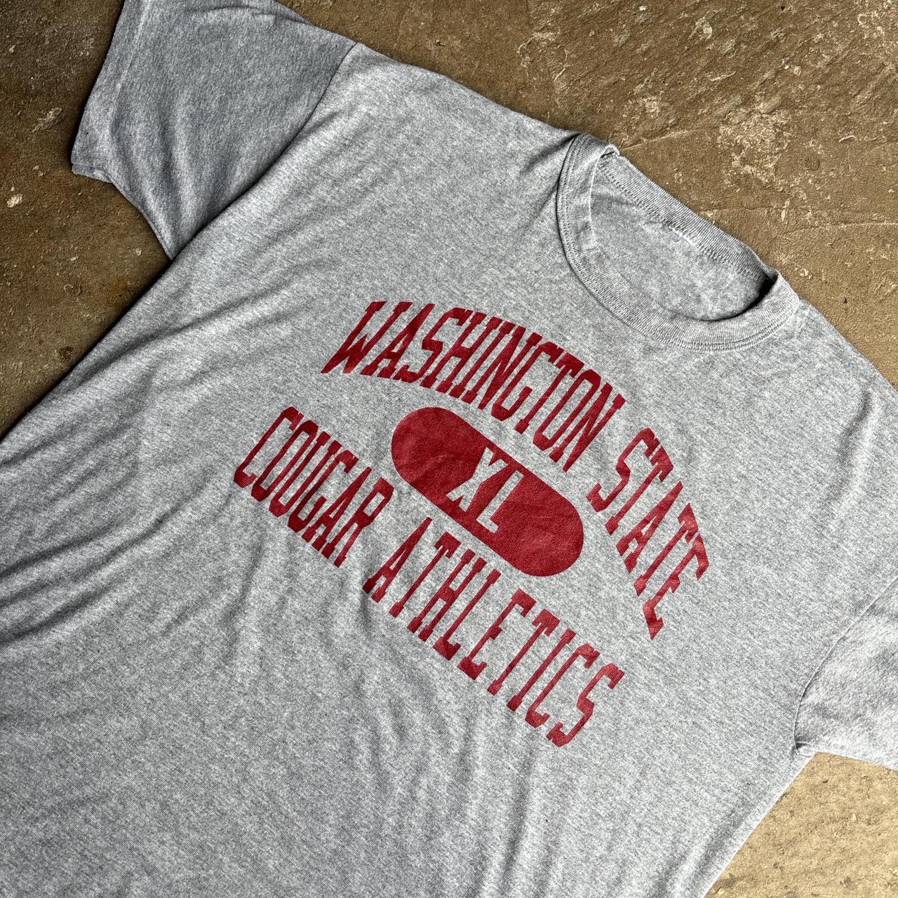 Grey College Athletics Graphic T-Shirt - XL