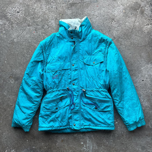 80s Turquoise Mc Kees ski puffer jacket