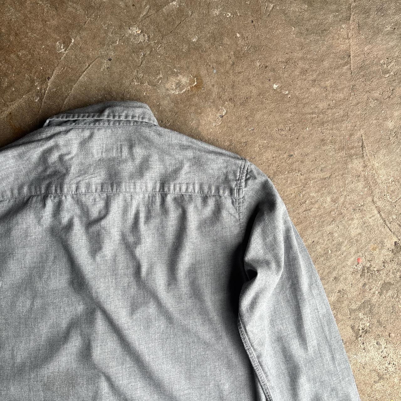 Grey Long-Sleeve Patagonia Shirt - M