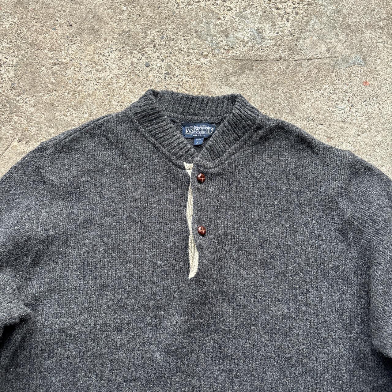 Vintage grey Land’s End knitted sweater