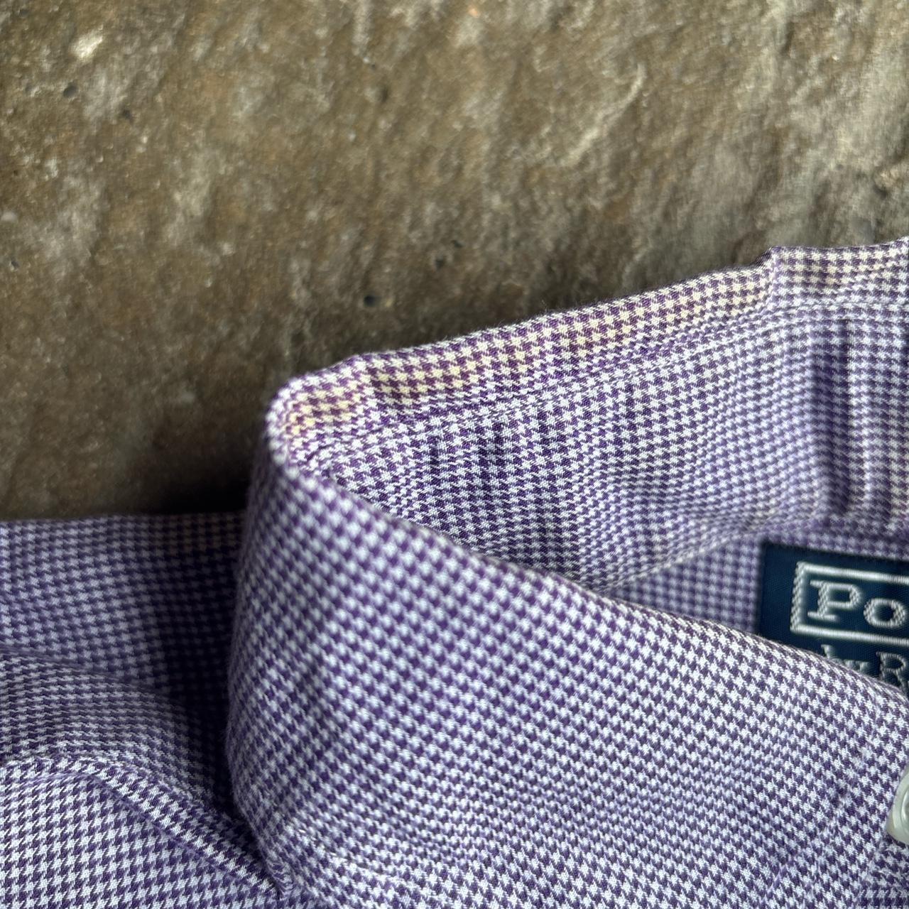 Purple Checkered Ralph Lauren Long-Sleeve Shirt