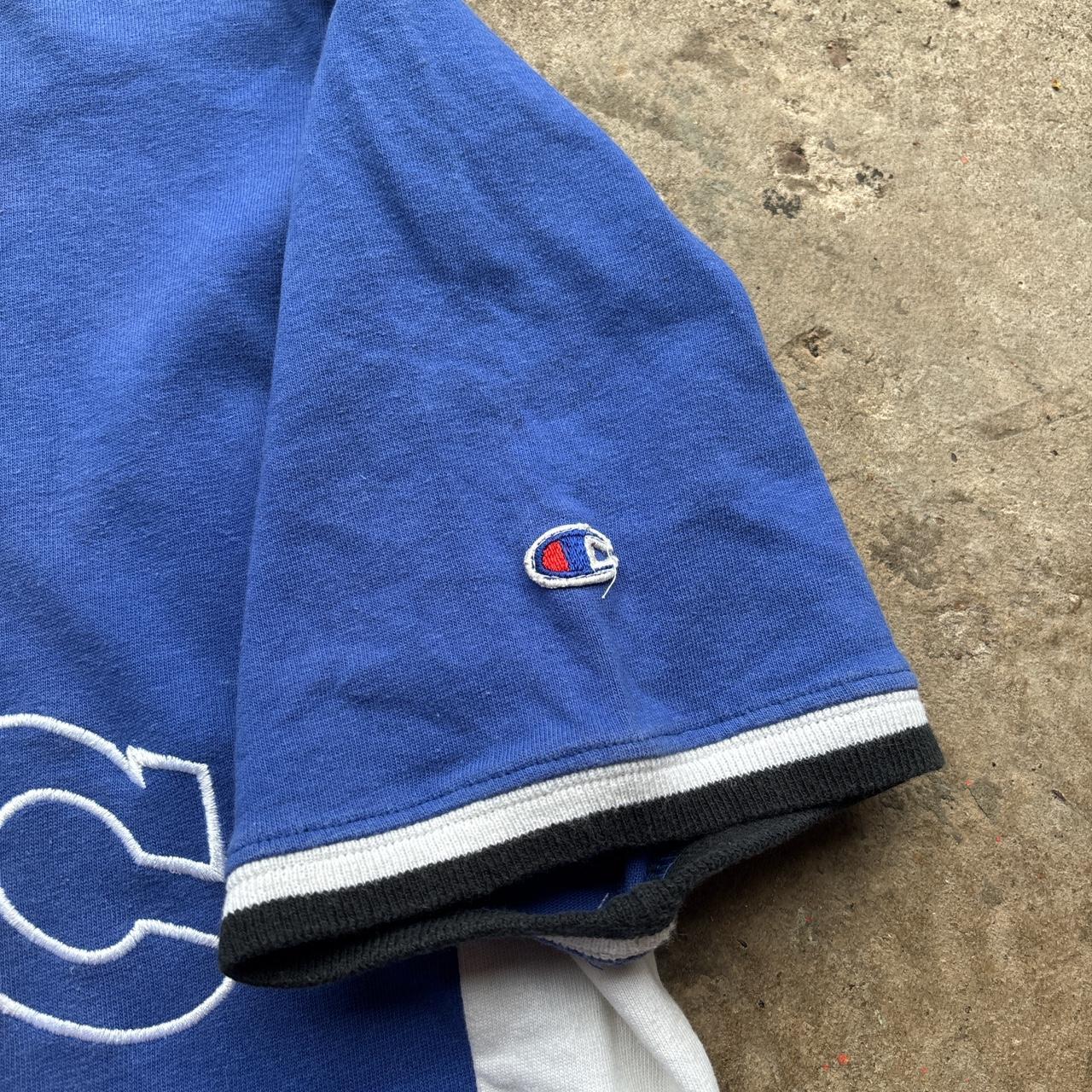 Vintage Orlando Magic 1995-97 Champion Shooting Shirt Jersey in blue, white and