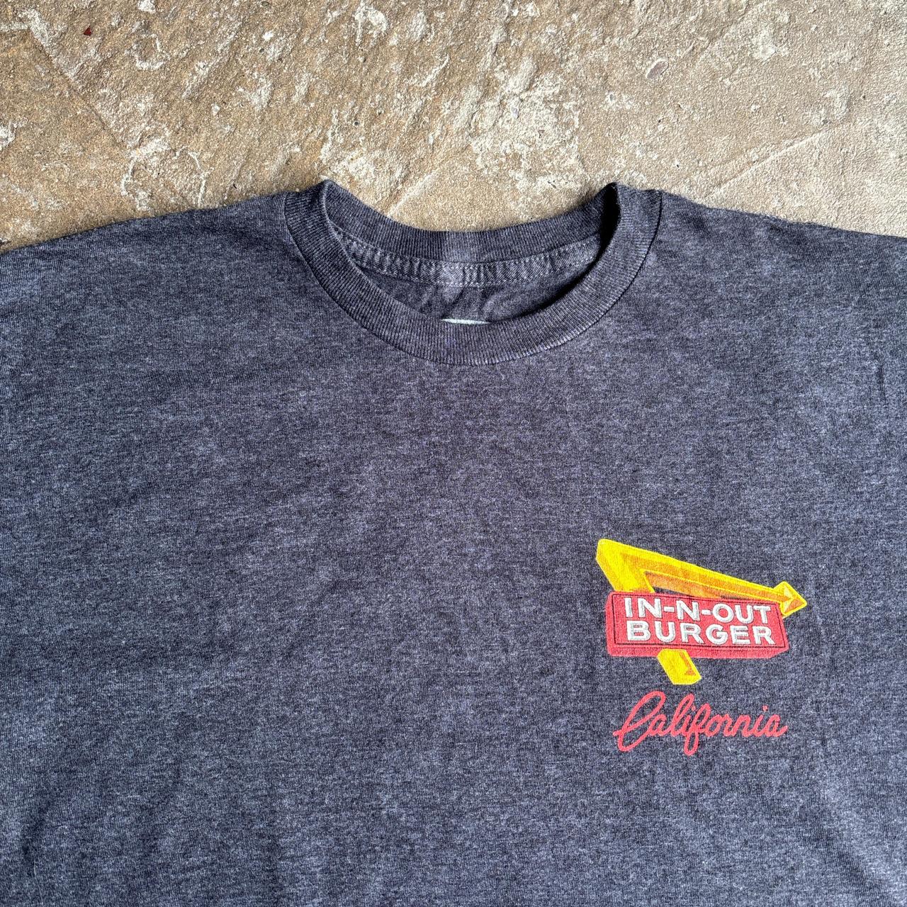 Grey official In-N-Out Burger graphic t-shirt