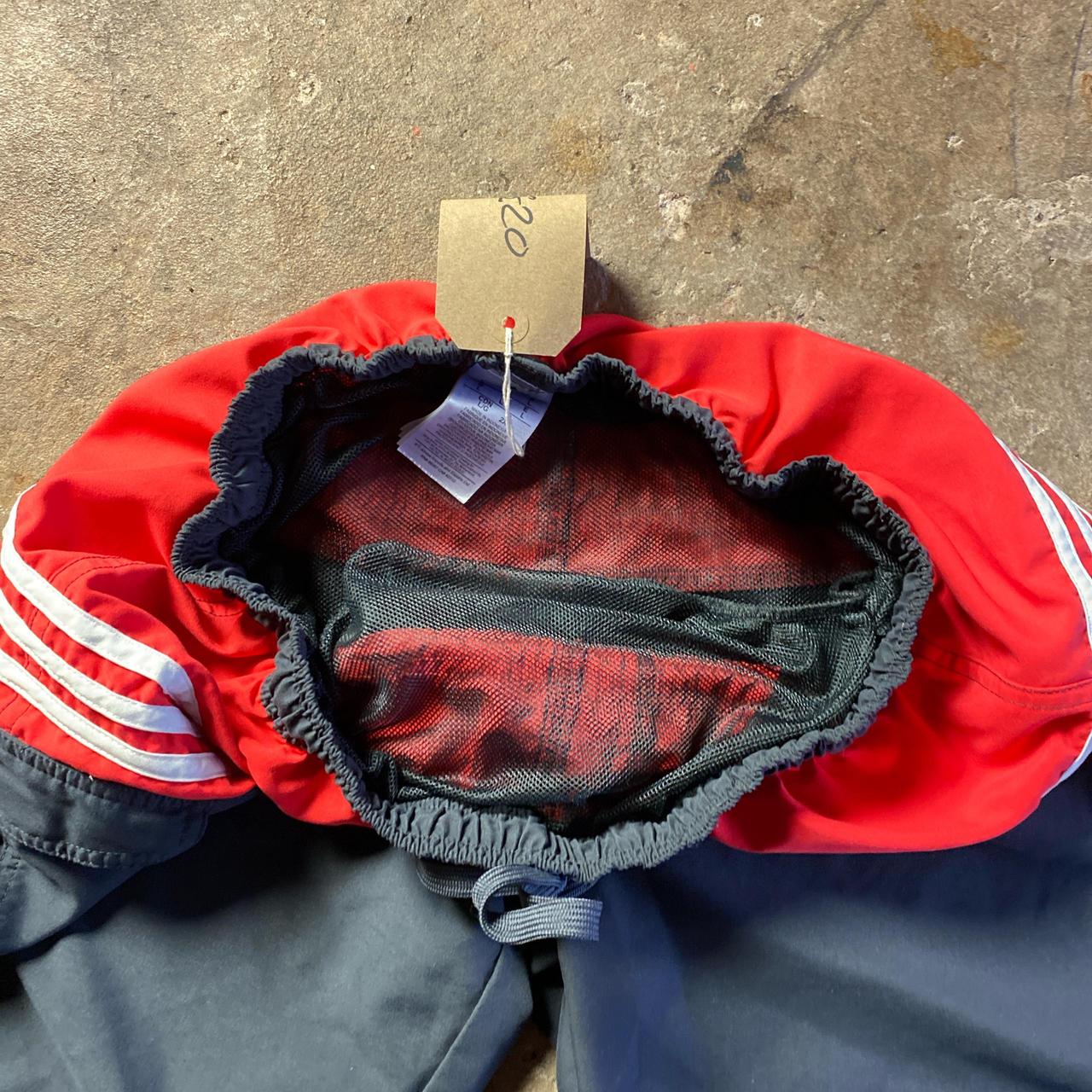 Black & Red Adidas Swim Shorts - L