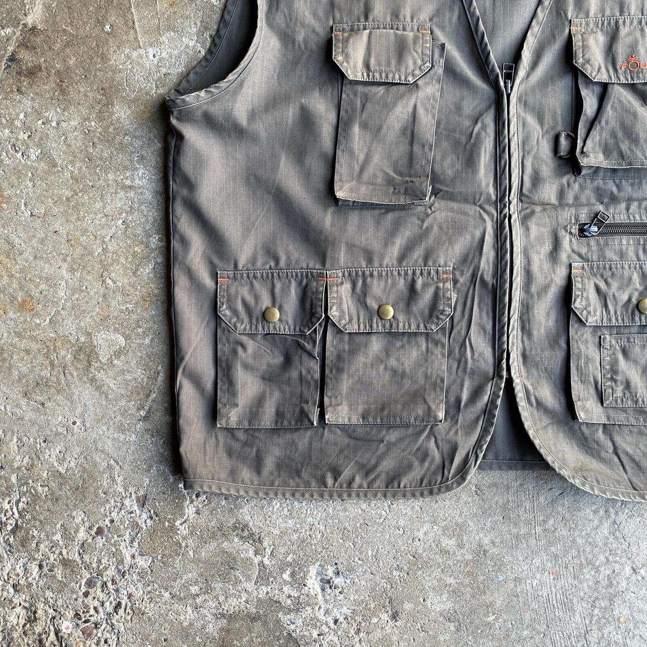 Brown Technical Full Zip Vest Jacket - XL