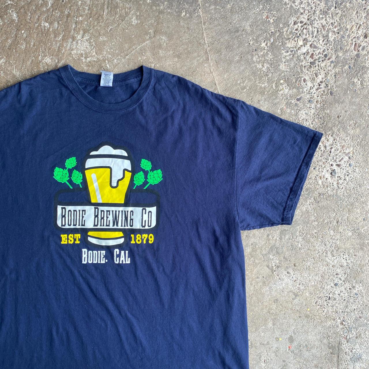 Navy Graphic Beer T-Shirt - 2XL