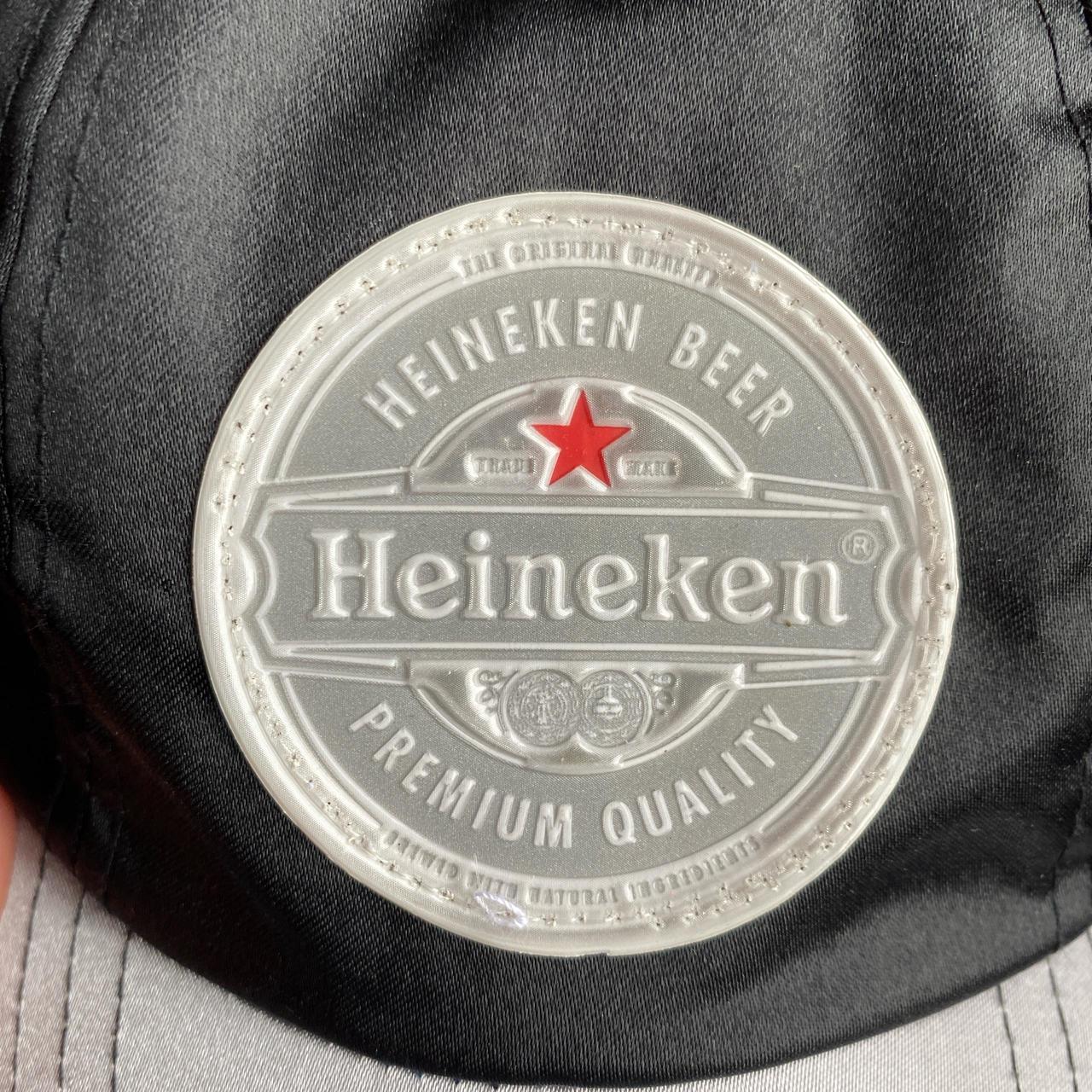 Black & Silver Heineken Logo Cap - One Size