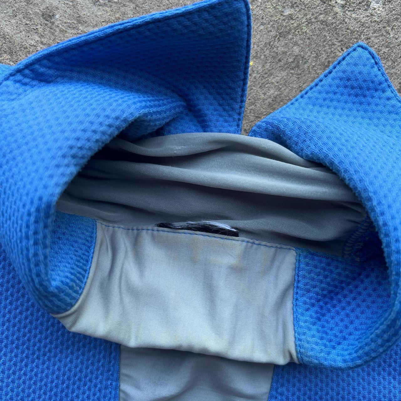 00s Blue and grey Nike polo shirt