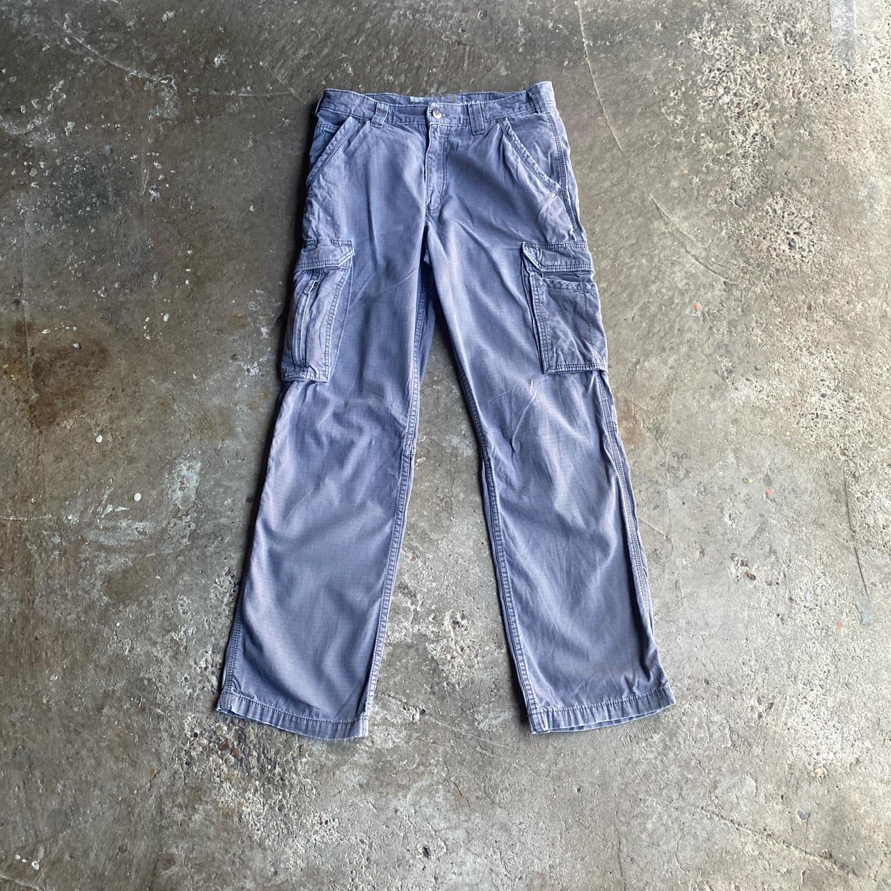 Grey Textured Carhartt Cargo Pants - W32