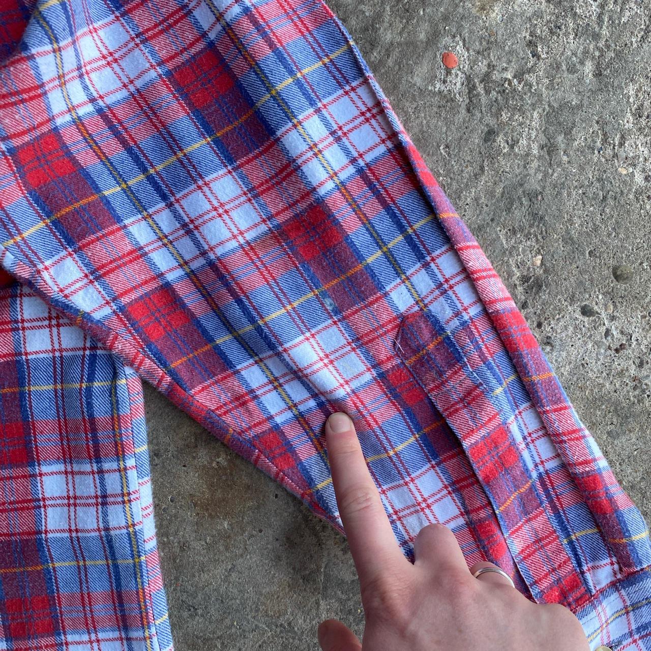 Vintage Red & Blue C&A Flannel Shirt - M