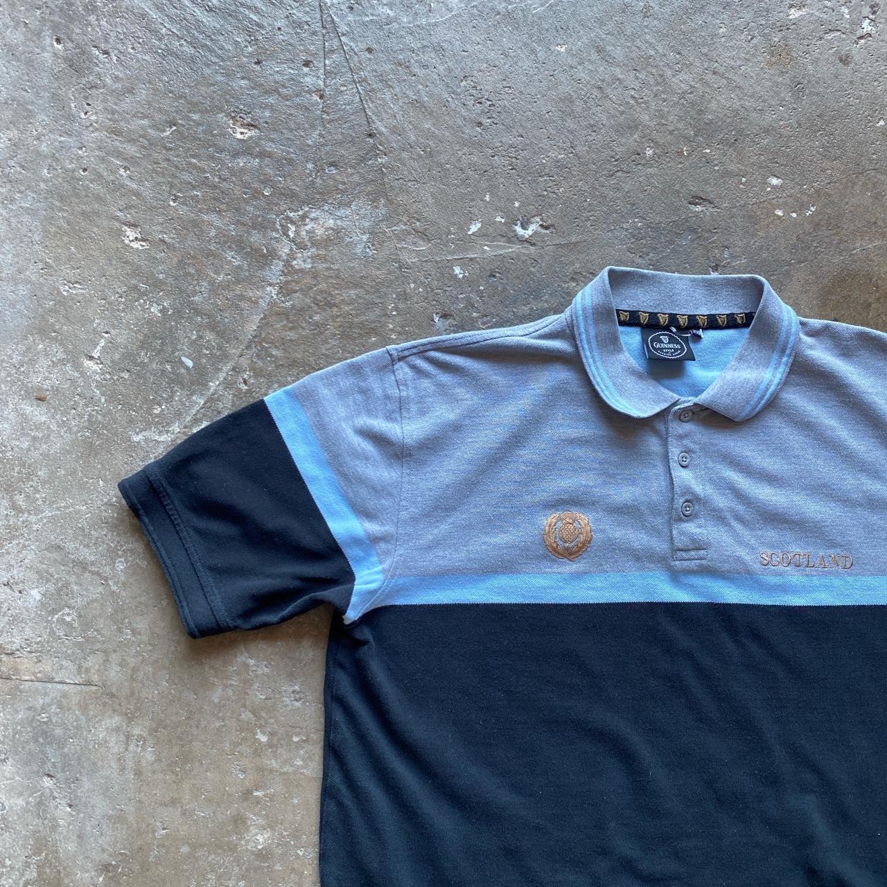 Black & Grey Scotland Rugby x Guinness Polo Shirt