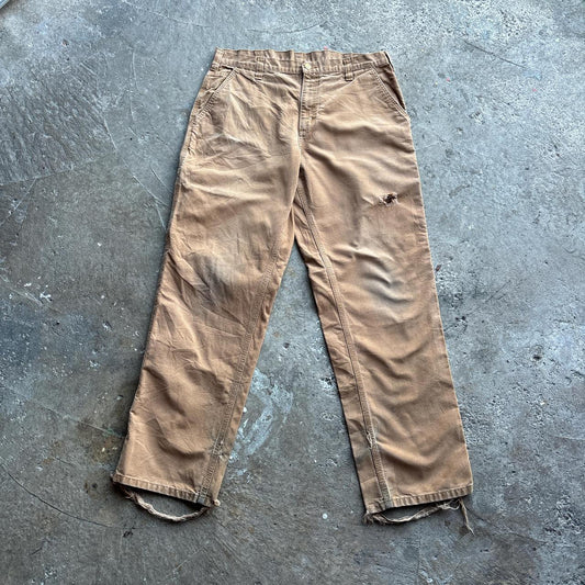 Tan Carhartt Carpenter Pants w/ Distressing