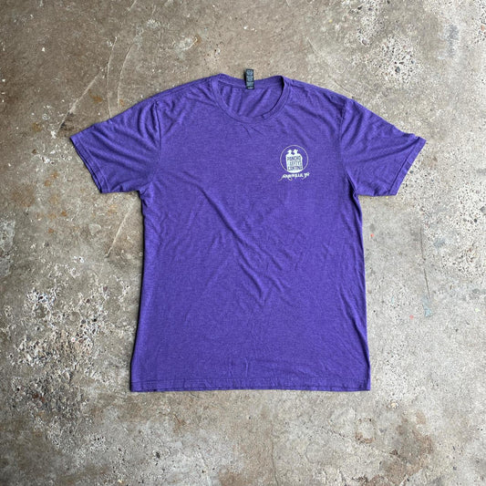 Purple Graphic Drinks T-Shirt - L