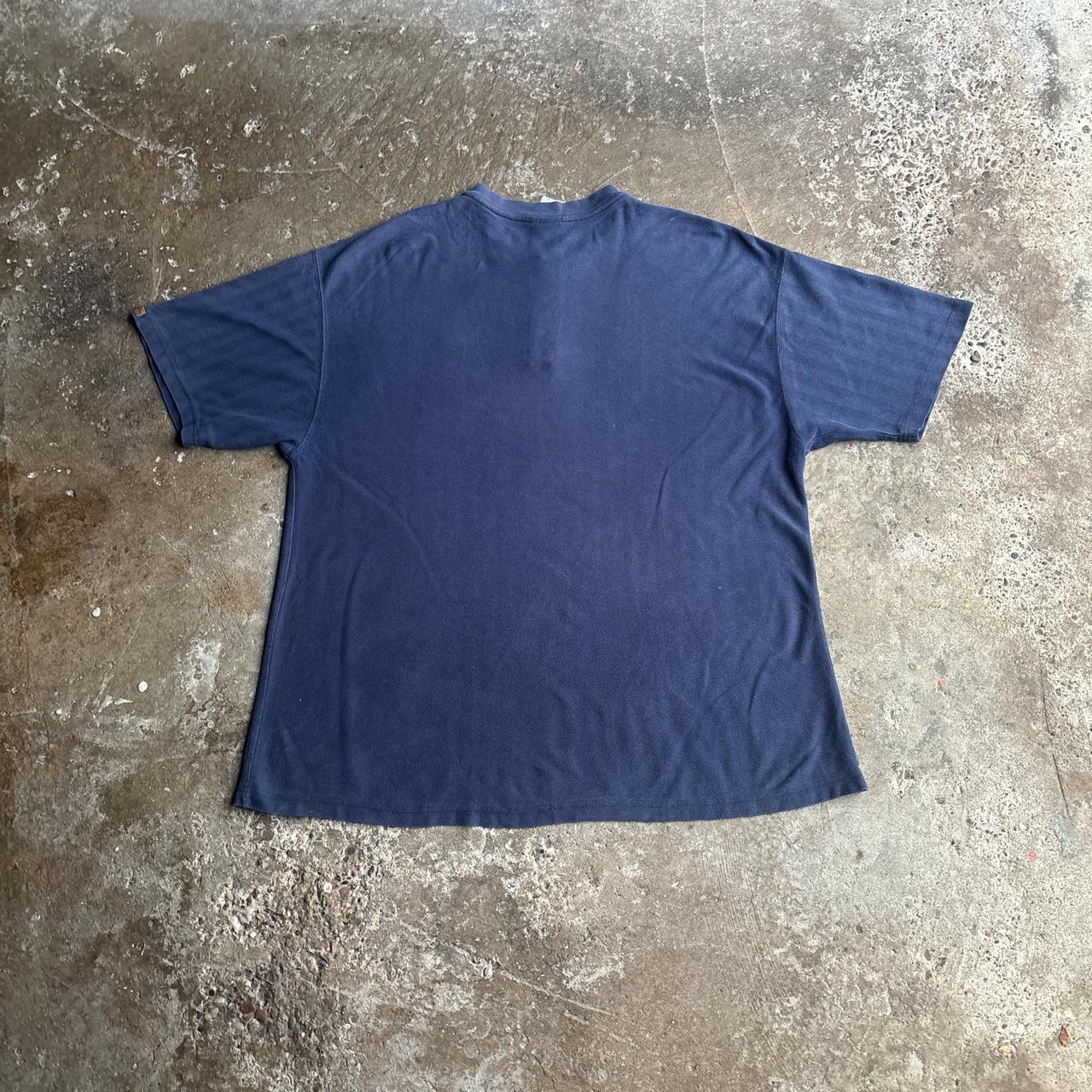 Navy Button Up Carhartt T-Shirt - 2XL