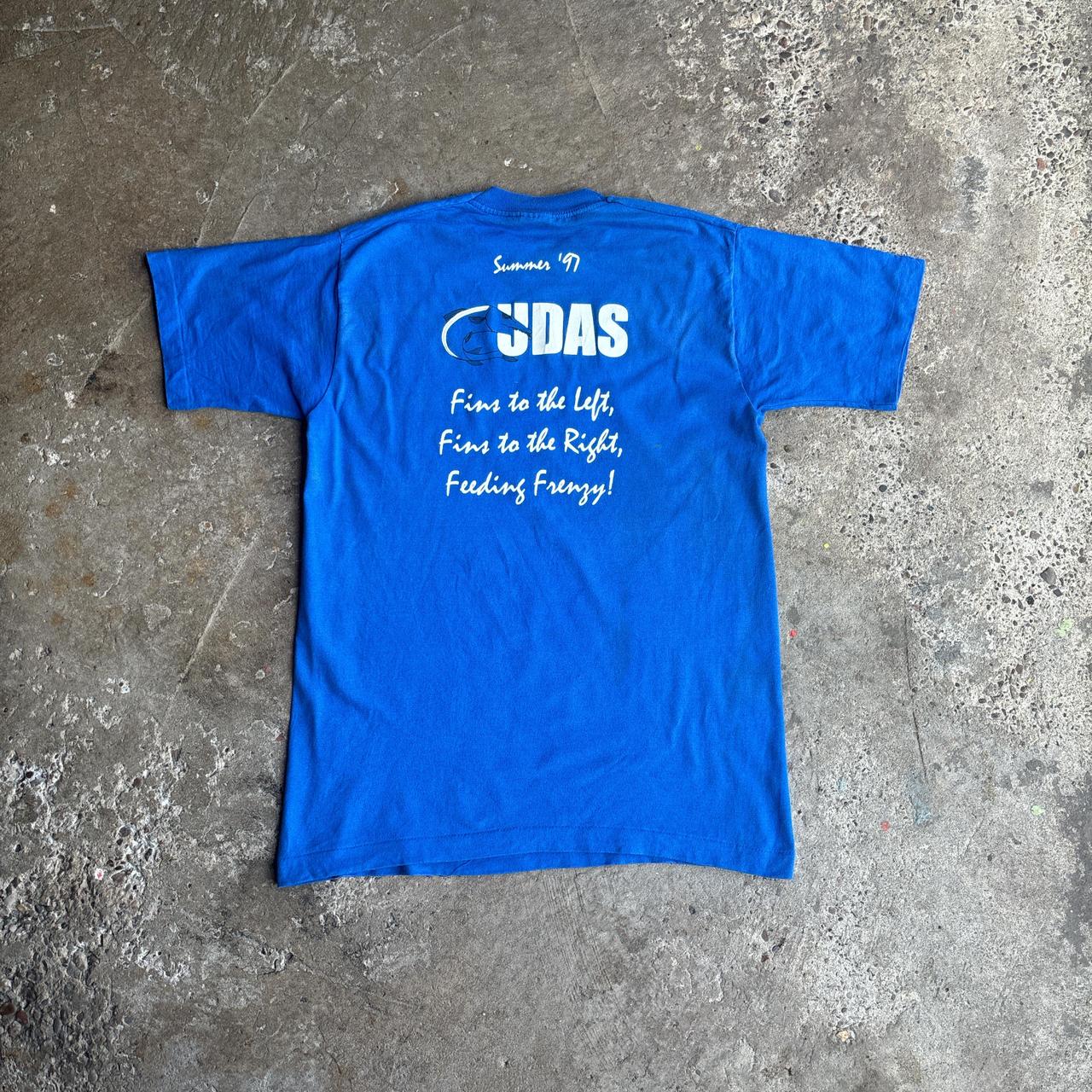 97 Vintage Single Stitch Blue Graphic T-Shirt - M