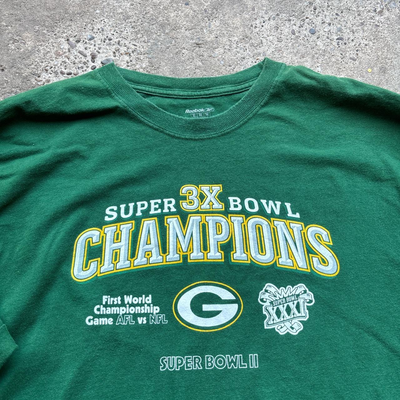 Reebok NFL Green Bay Packers Super Bowl Champions Men’s Long Sleeve Shirt