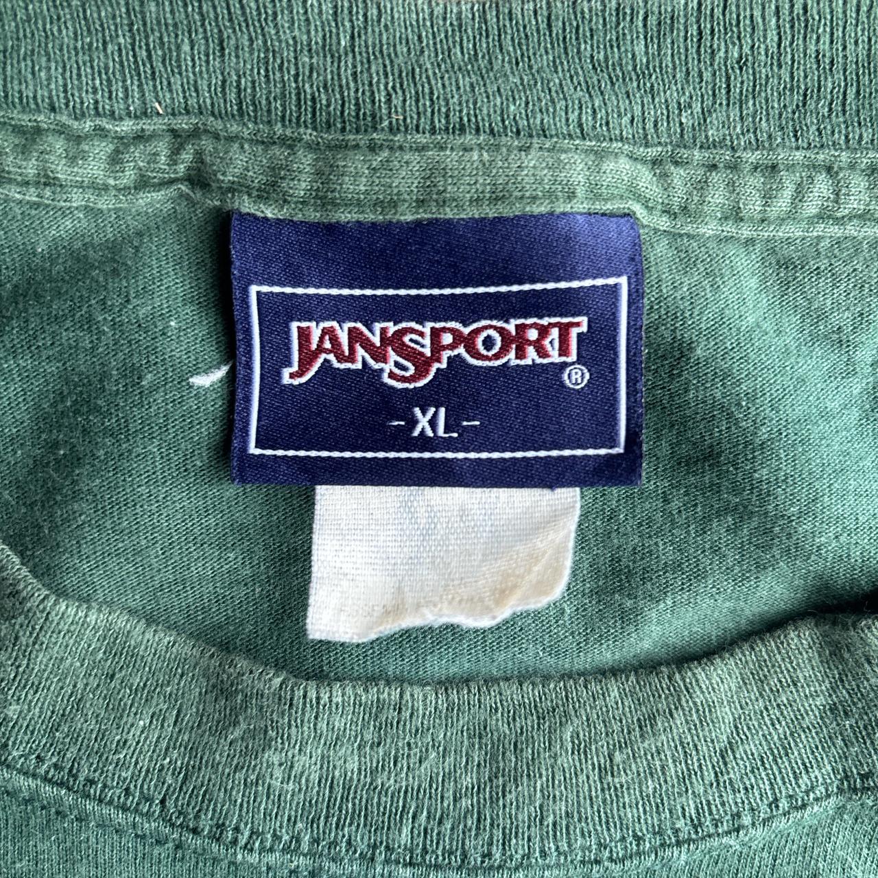 Green Jansport College Football Graphic T-Shirt- XL