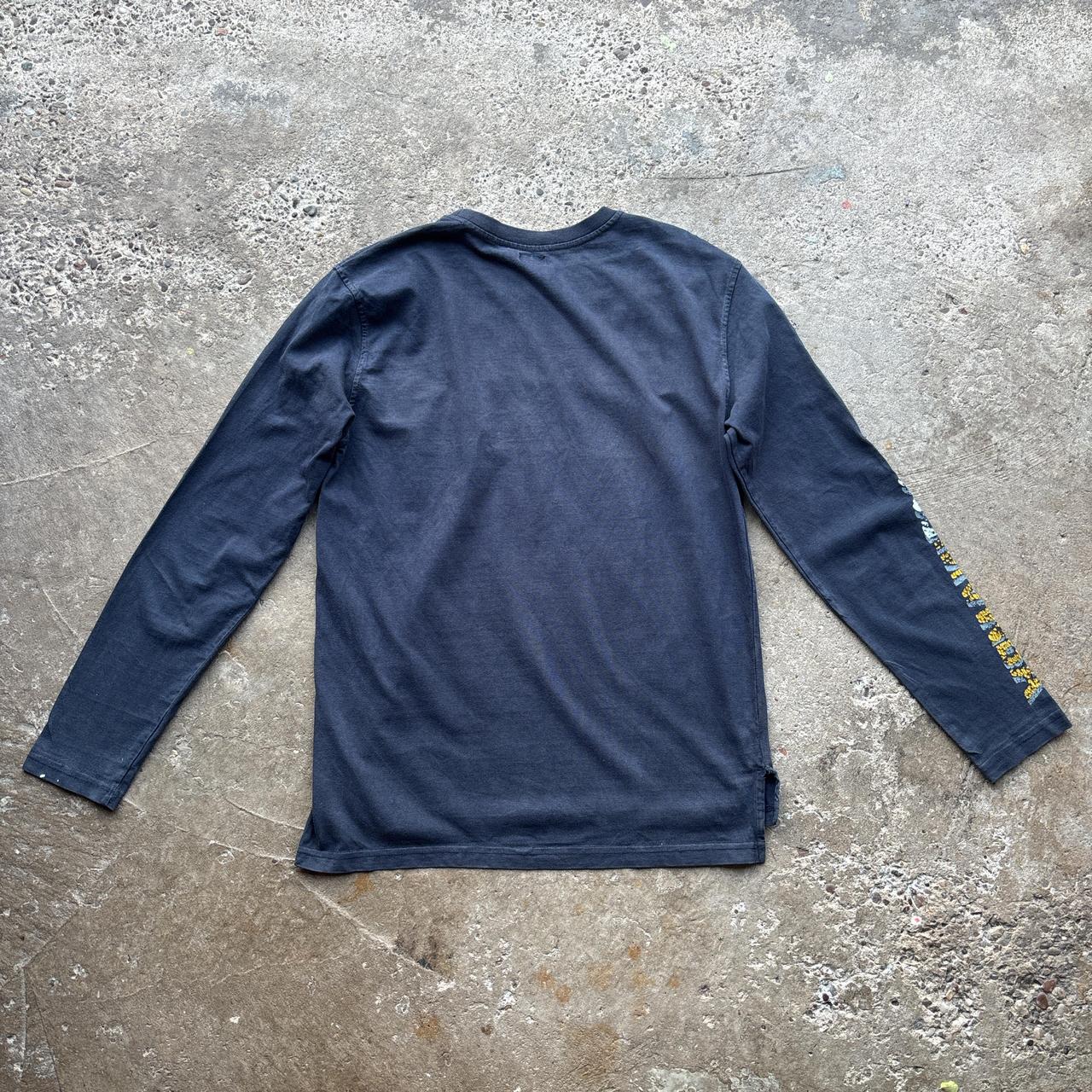00s Navy Armani Jeans long sleeve top - M