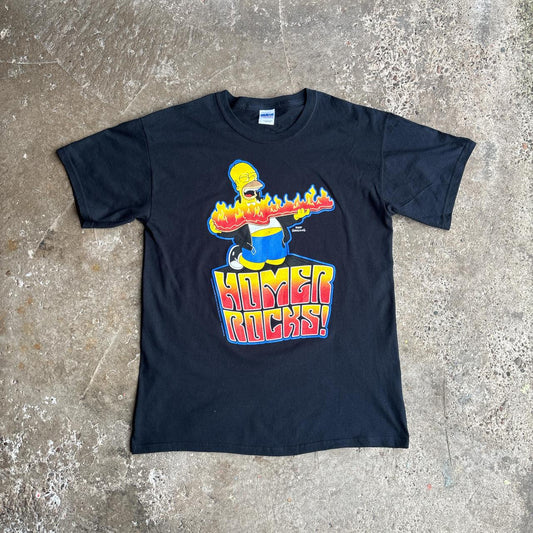 Black Gildan ‘Homer Rocks’ T-Shirt