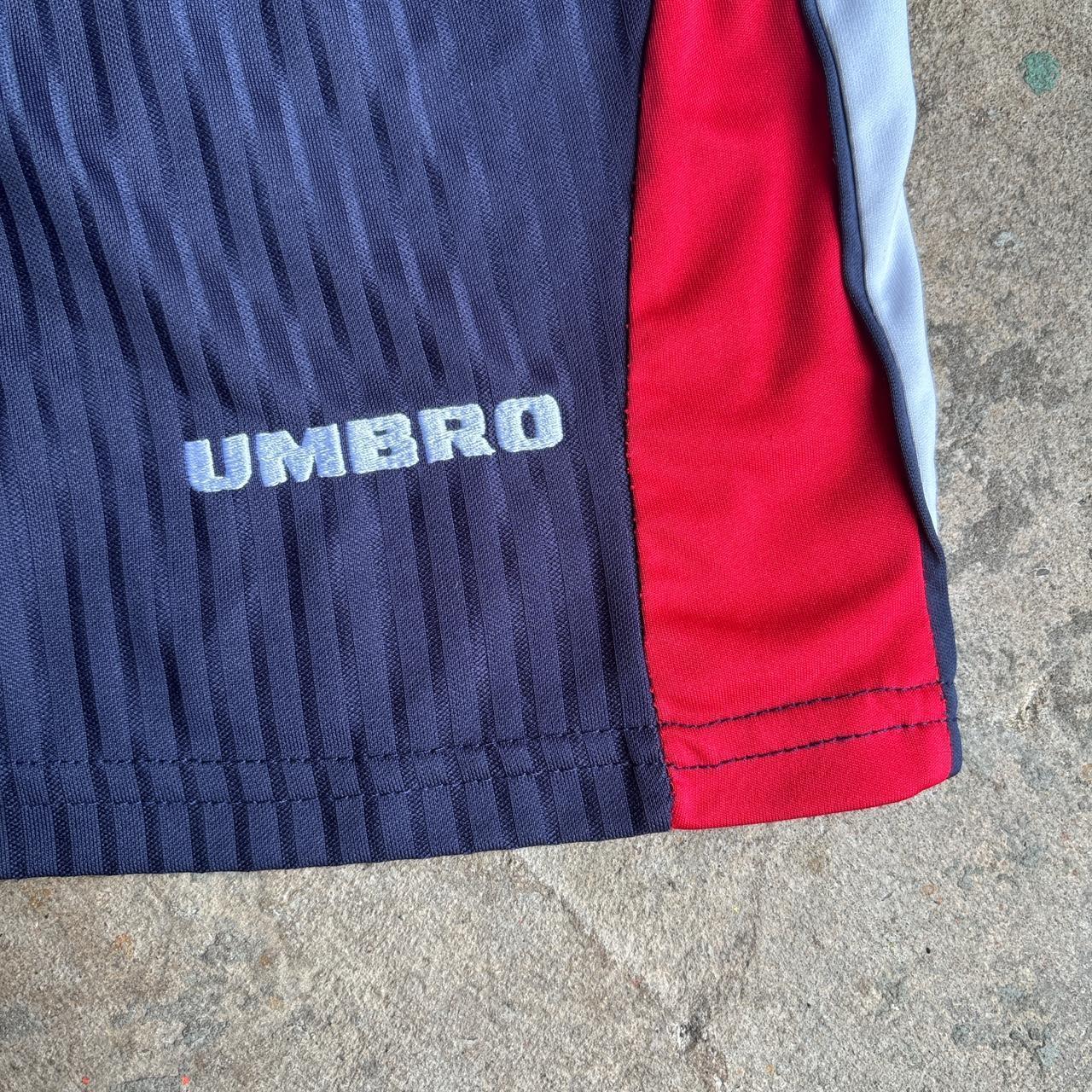 Vintage England Navy Umbro Football Shorts