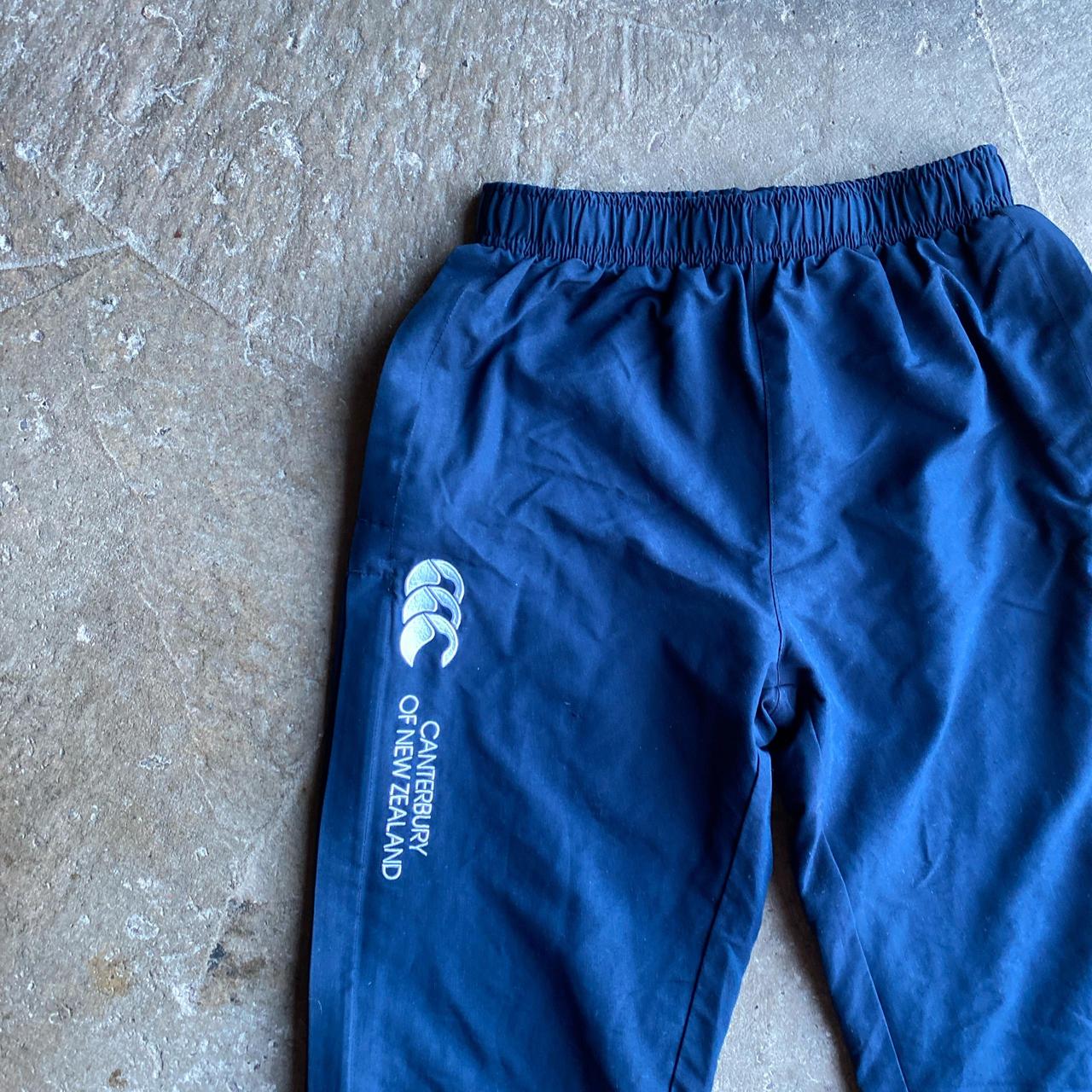 Navy Canterbury New Zealand Tracksuit Bottoms - Age 14