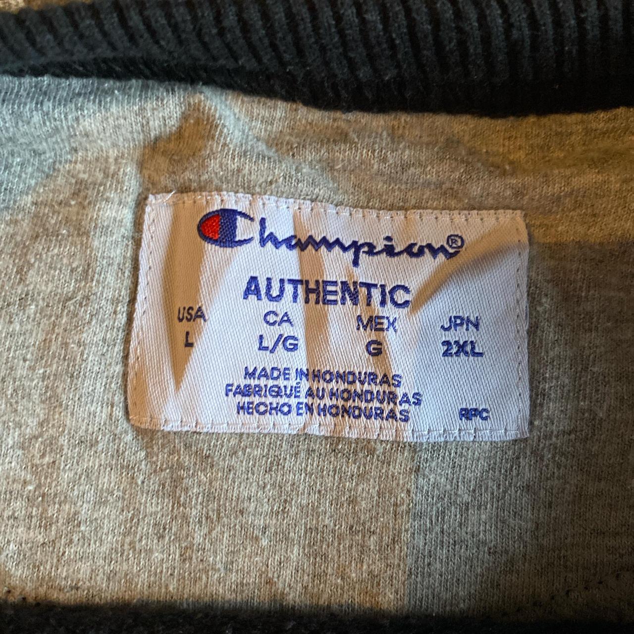 Black Crewneck Champion Sweatshirt - L