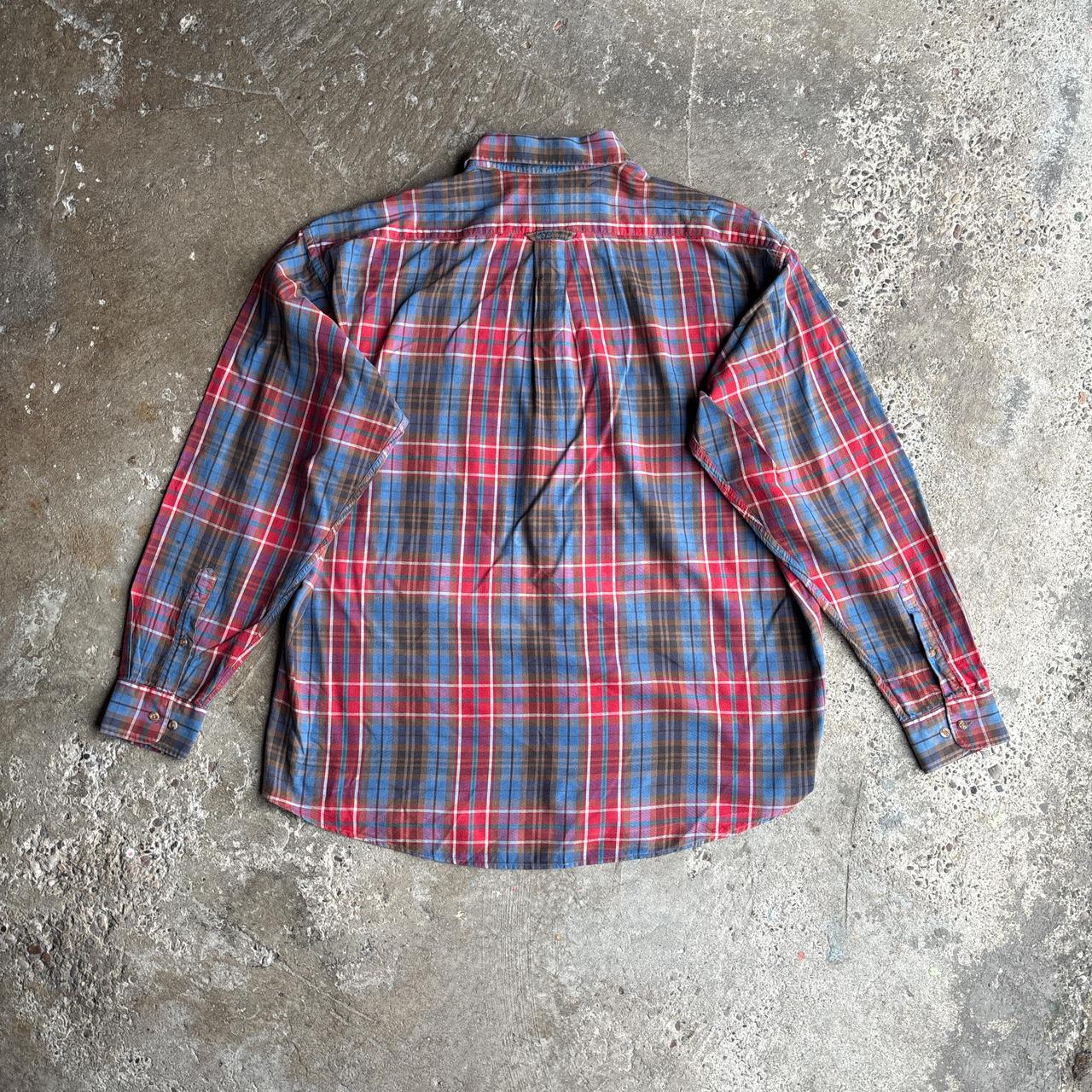 Red & Blue Checkered GANT Long-Sleeve Shirt - 2XL