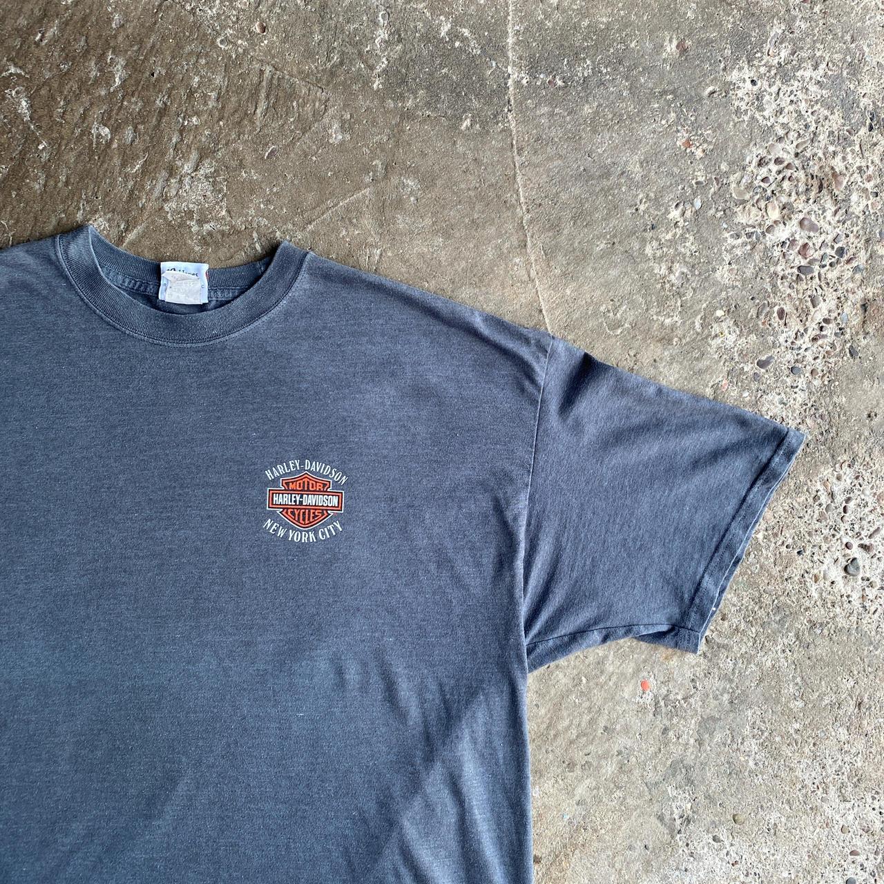 Grey Graphic Harley Davidson T-Shirt - 2XL