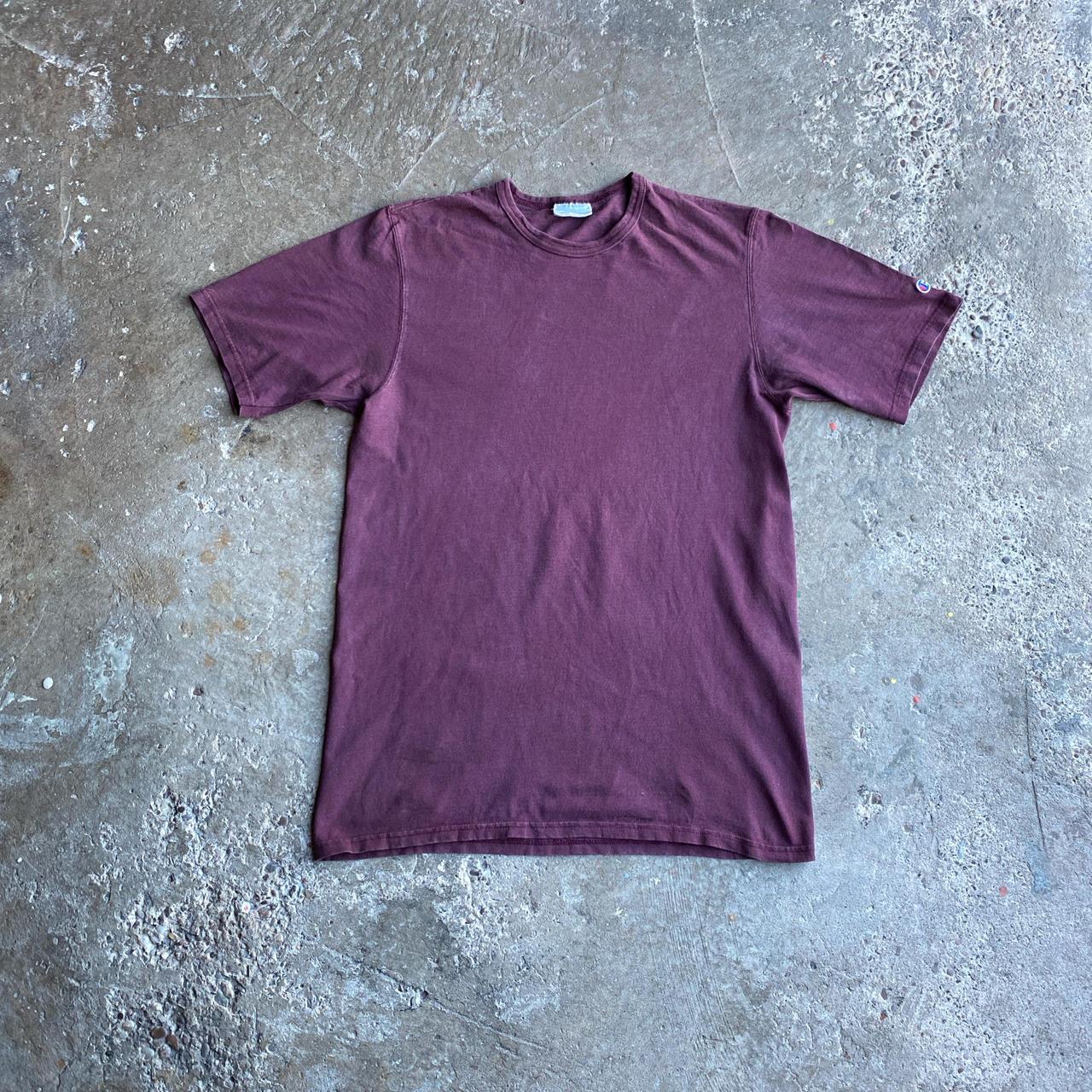 Vintage Burgundy Champion T-Shirt - L